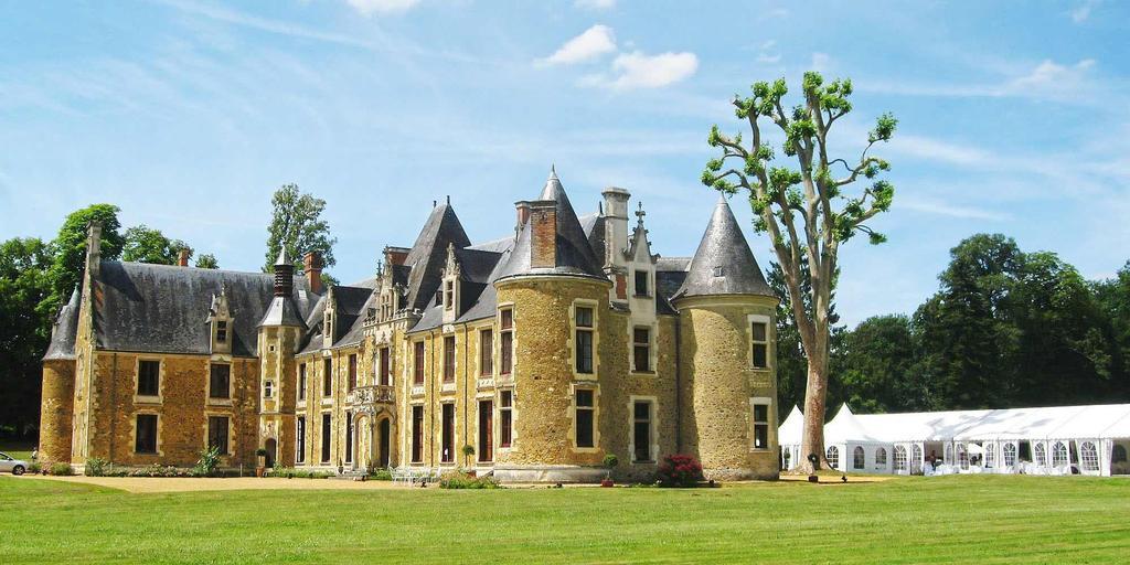 Chateau De Cheronne Bed and Breakfast Tuffé Exterior foto
